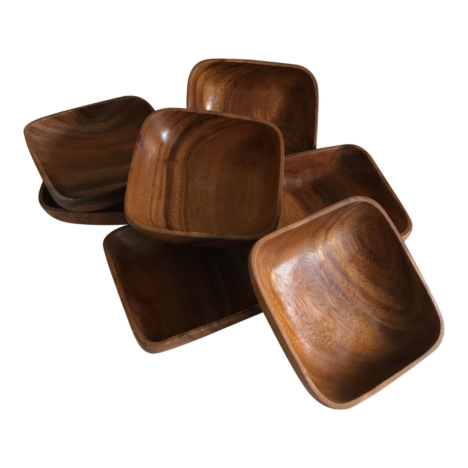 Monkey Pod Wood Bowls Set of 7 Chairish