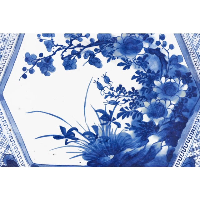 Japanese Blue and White Imari Platters, a Pair For Sale In Boston - Image 6 of 9