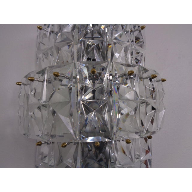 Large Crystal Glass Flush Mount from Kinkeldey, Germany, 1970s For Sale - Image 13 of 18
