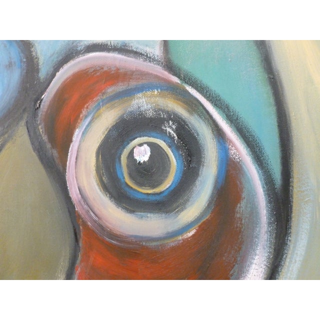 Don't worry he doesn't bite. Original oil painting on stretched canvas.