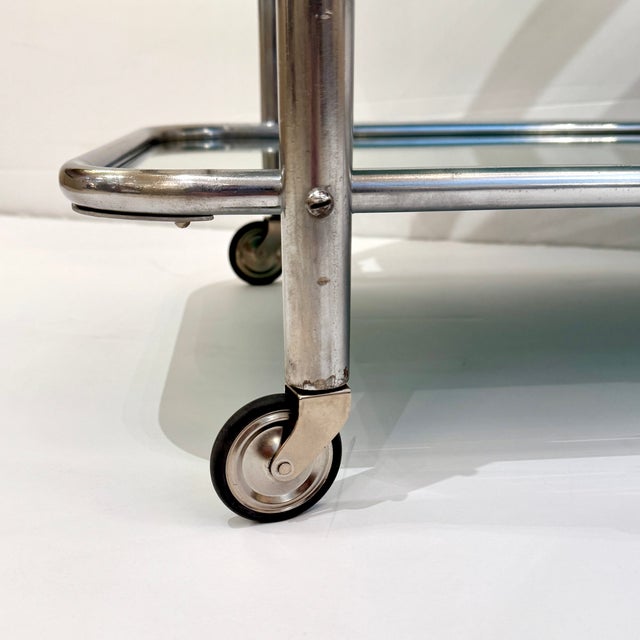 Art Deco Bar Cart Designed by Robert Mallet-Stevens, France 1930's For Sale In New York - Image 6 of 11