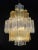 Vintage Amber and Crystal Murano Glass Chandelier, 1980s For Sale - Image 12 of 13