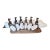 Vintage Hand-Carved Wood Giraffe Napkin Rings, Set of 6 For Sale