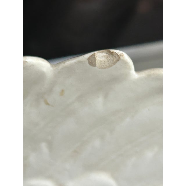 Ceramic Large White Ceramic Swan Centerpiece Jardinière For Sale - Image 7 of 10