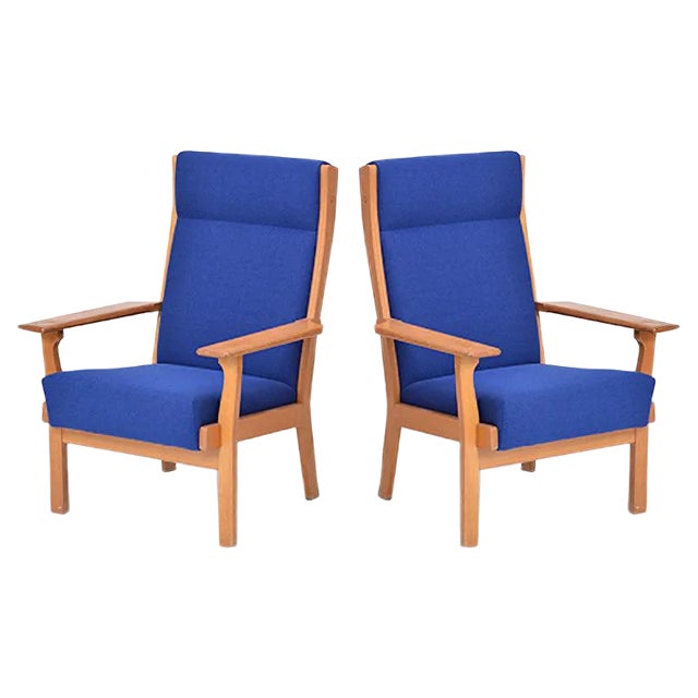Set of Danish Oak Armchairs by Hans J. Wegner for Getama, 1970s For Sale