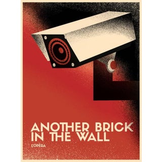 2017 Contemporary Pink Floyd Poster - Another Brick in the Wall Opera, Surveillance Camera For Sale