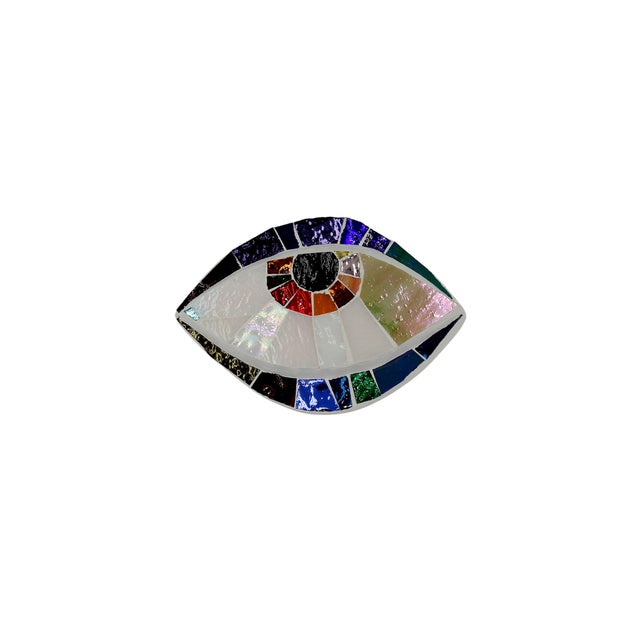 Anti Evil Eye Mosaic #30 Wall Sculpture by Ruth Minola Scheibler For Sale - Image 4 of 4