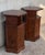 Italian 1900s Italian Hexagonal Pedestal Pilar Maple Cupboards End Tables - a Pair For Sale - Image 3 of 13