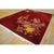 1930s Ruby Red Modern Floral Antique Chinese Art Deco Carpet 8'10" X 11'8" Rug For Sale - Image 4 of 9