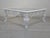 Metal Baroque Whitewashed Coffee Table with Beveled Glass For Sale - Image 7 of 11