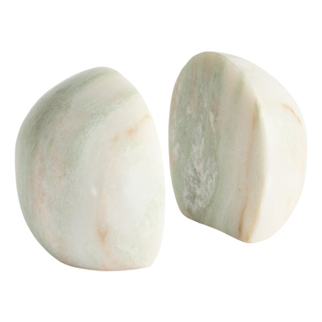 Jocelyn Marble Bookends St/2 For Sale