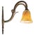 French Empire Brass & Yellow Marble Glass Sconce For Sale - Image 5 of 7