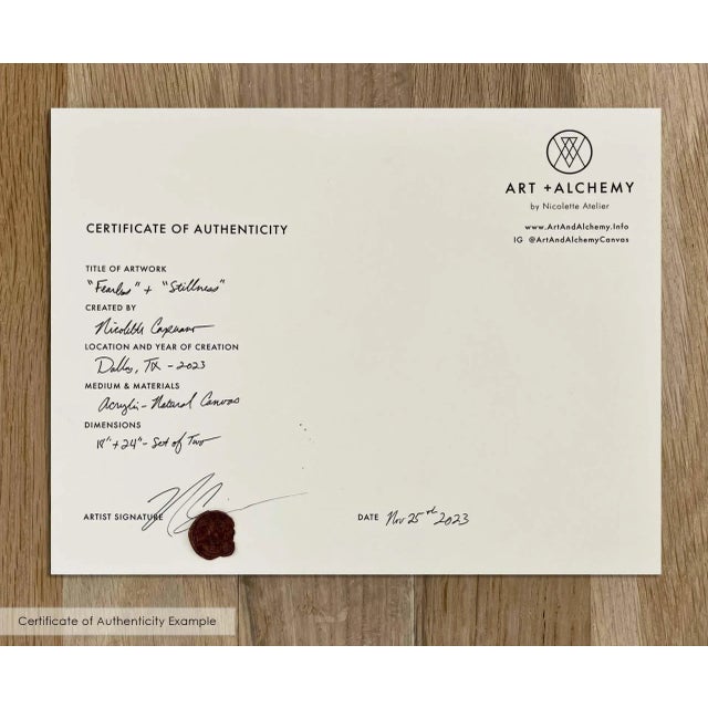 Not Yet Made - Made To Order "Stillness Affirmations Painting" by Nicolette Capuano For Sale - Image 5 of 7