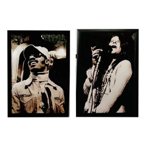 Famous American Musicians Photography Print, a Pair