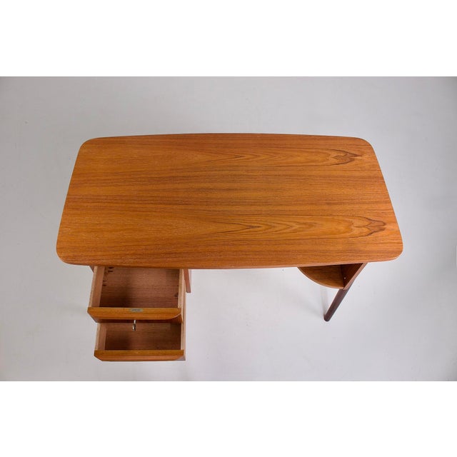 Danish Teak Desk from Gunnar Nielsen Tibergaard, 1960s For Sale - Image 6 of 8
