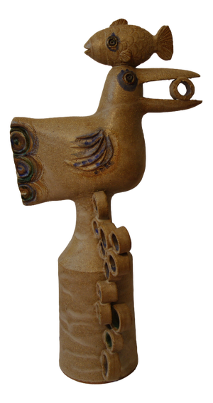 Stoneware Lamp by Pierre Koppe, 1979