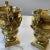 Figurative French Gilt Metal Urn Form Garnitures on Plinth Bases - a Pair For Sale - Image 3 of 11