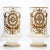 Baccarat Opaline Vases with Golden Decor, 1880s, Set of 2 For Sale - Image 4 of 8