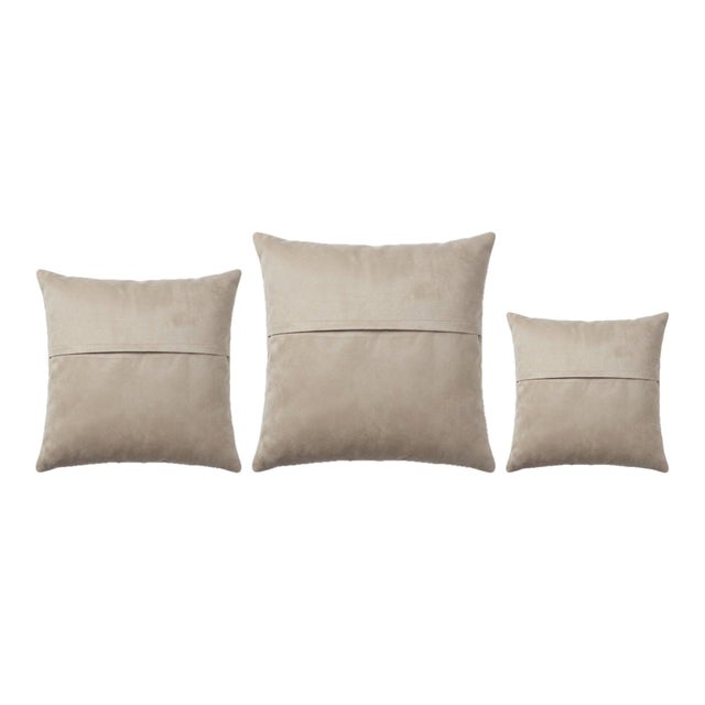 Gray Striped Kilim Pillow Cover - Set of Three For Sale - Image 4 of 4