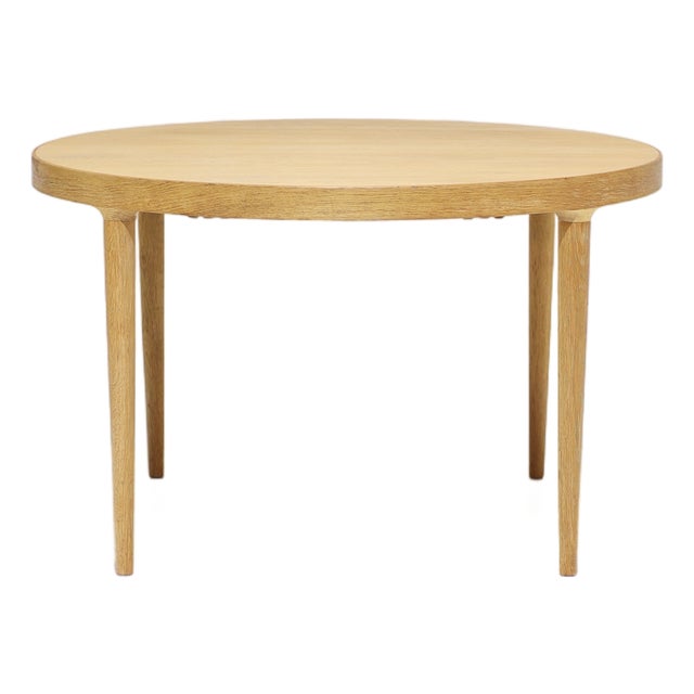 Danish Extendable Round Dining Table in Oak, 1960s For Sale