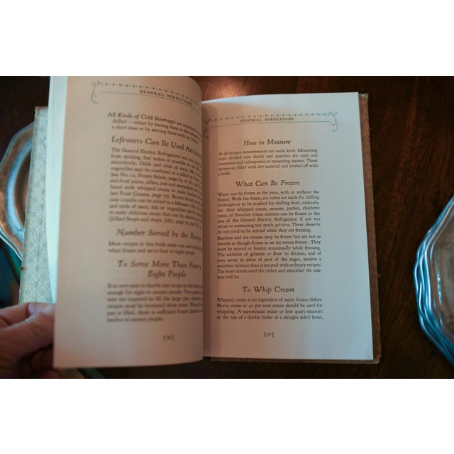 Green 1927 Electric Refrigerator Recipes and Menus Cookbook General Electric For Sale - Image 8 of 14