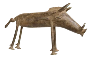 Vintage African Bronze Warthog