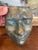 Patinated Bronze-Style Looking Ceramic Face Sculpture by Melinda, Signed 2008 For Sale - Image 4 of 9