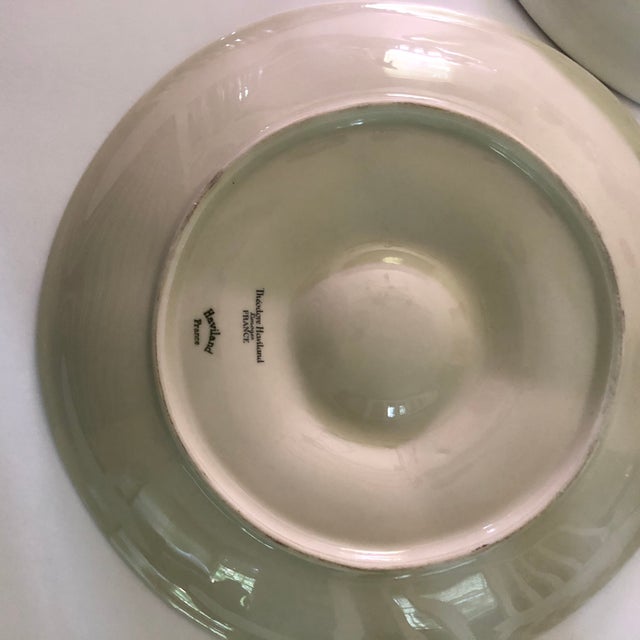 Ceramic Vintage Theodore Haviland Limoges Porcelain Oyster Plates- Set of 4 For Sale - Image 7 of 9