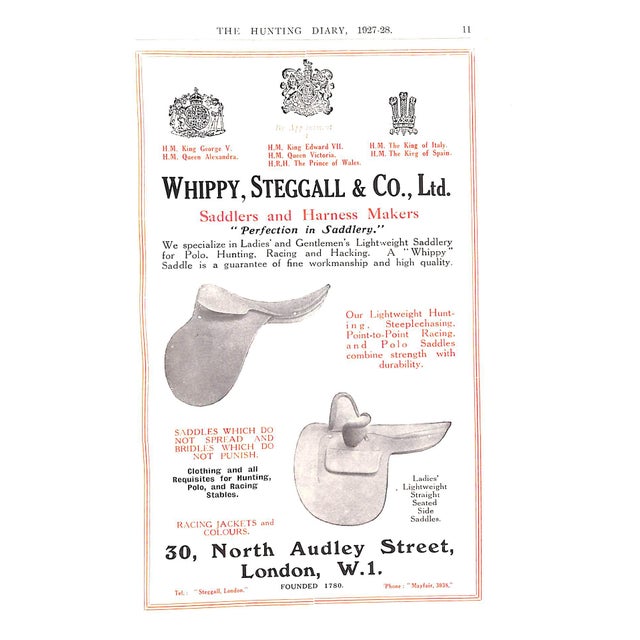 Early 20th Century The Hunting Diary and Guide for 1927-28 For Sale - Image 5 of 12