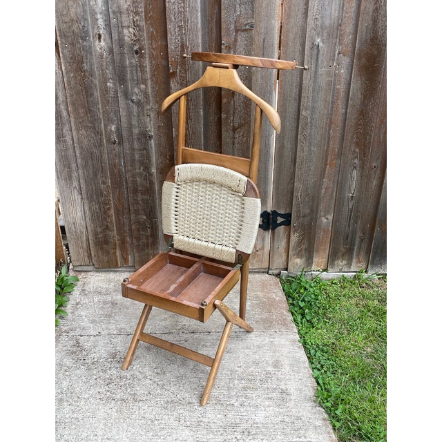 Wood Mid-Century Parisi Designed Valet Chair For Sale - Image 7 of 7
