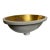 Vintage Sherle Wagner Italian Porcelain Undermount Sink With Gold Interior For Sale