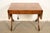 An exceptional Regency or Georgian style drop leaf writing desk or console table By Baker Furniture USA, Circa 1980s Book-...
