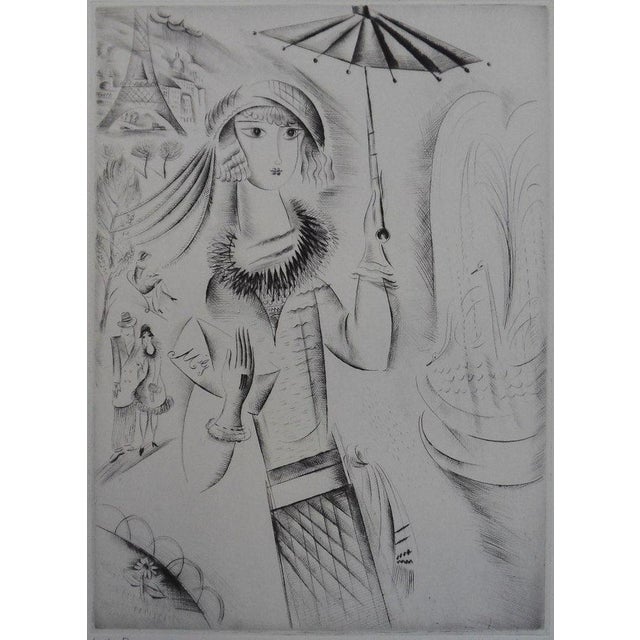 Mily Possoz, Jeune fille à l'ombrelle, Etching For Sale - Image 7 of 7