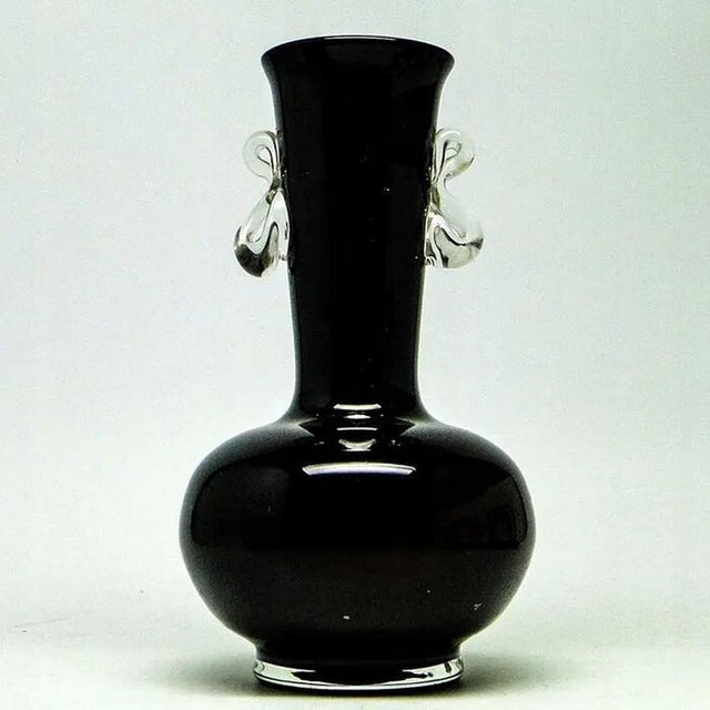 Glass Vintage Vase from HSG Tarnowiec, Poland, 1970s For Sale - Image 7 of 9