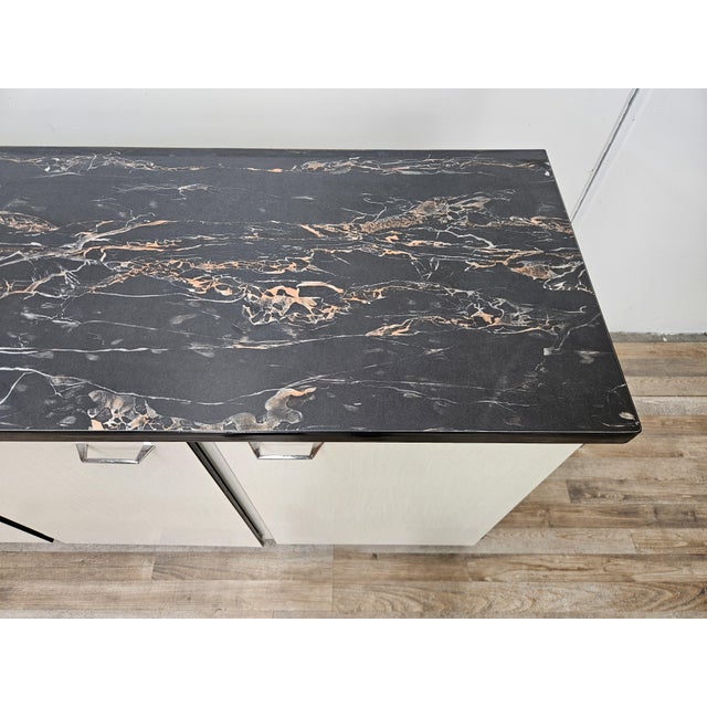 Vintage Formica Sideboard with Marble-Effect Top, 1970 For Sale - Image 6 of 18