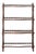19th Century English Mahogany Bookshelf With Serpentine Shelves + Scalloped Back For Sale