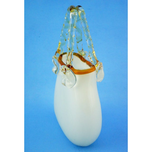20th Century Glass Bag-Shaped Vase Sculpture by K I Bleikristall, Germany, 1970s For Sale - Image 11 of 18