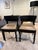 Andreu World 'Smart Chair' Stacking Dining Chairs, Set of 4 - Black Beechwood & Taupe Leather For Sale In Seattle - Image 6 of 8