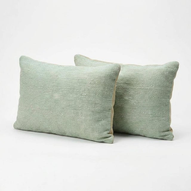 This beautiful 14'' x 20'' Turkish Kilim pillow cover set was made from authentic handwoven flatweave kilim. The...