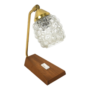 1950's Danish Bubble Glass Table Lamp by Helena Tynell for Temde