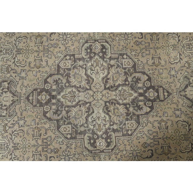 1970s Vintage Persian Handmade Wool Cotton Orange Area Rug For Sale - Image 11 of 11