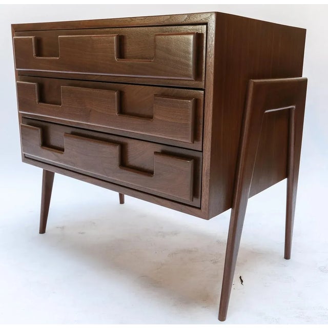 Large Custom Mid-Century Modern Style Nightstands - a Pair For Sale - Image 10 of 12