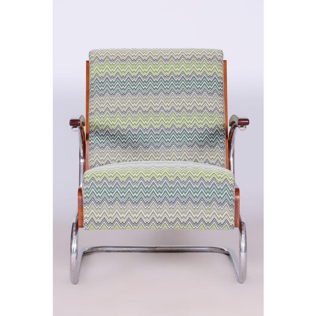Art Deco Armchair in Beech and Spruce, 1930s For Sale - Image 14 of 15