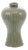 Ribbed Sage Green Vase For Sale
