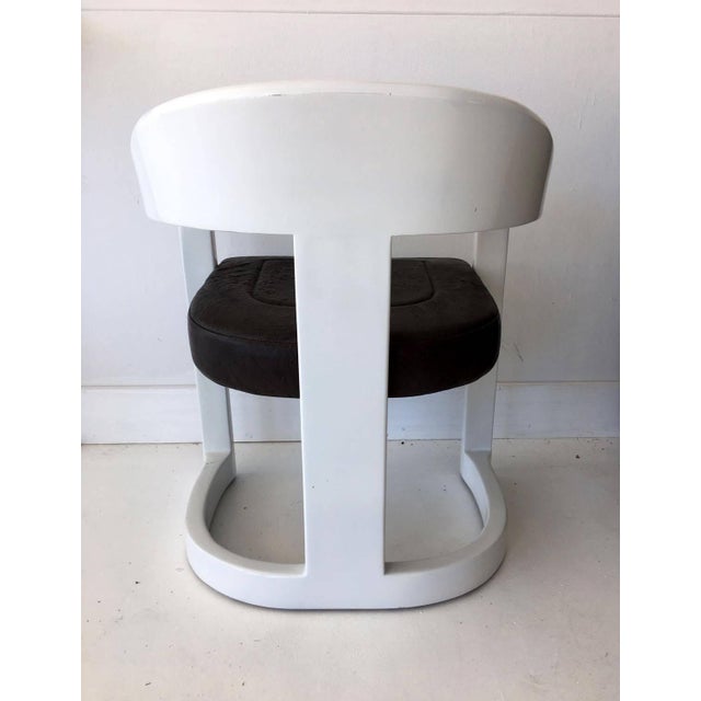 Set of Four Onassis White Lacquer Chairs by Karl Springer For Sale - Image 9 of 9