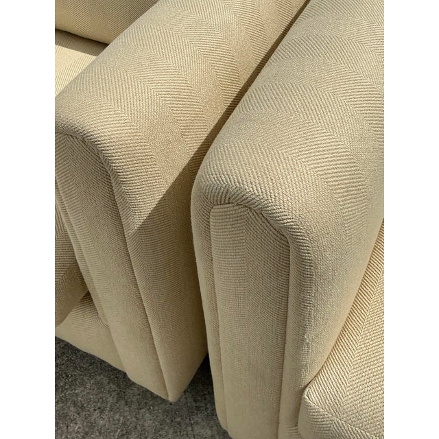 Vintage Monumental Lounge Chairs After Charles Pfister for Knoll For Sale In West Palm - Image 6 of 12