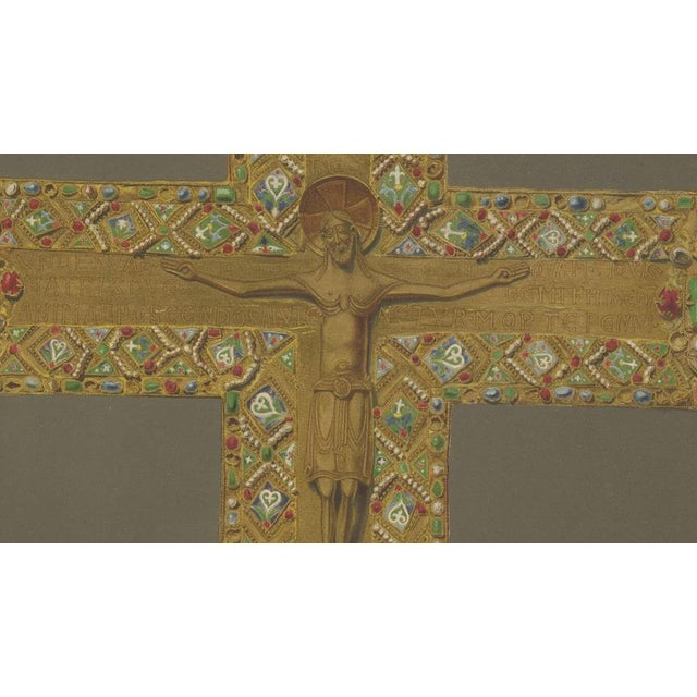 Royal Bavarian Cruciform Works and Jeweled Cross Diptych, Munich 1874, Paper, Set of 2 For Sale - Image 6 of 9