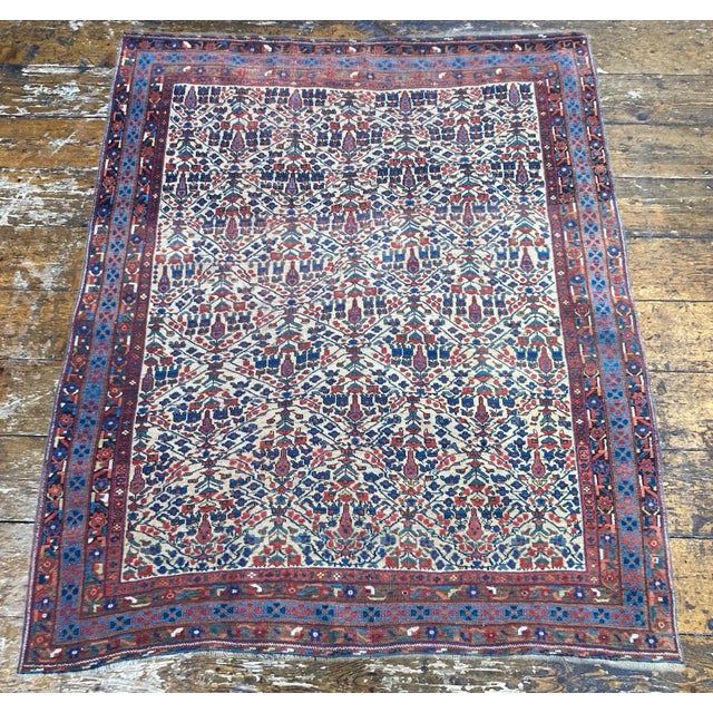 Antique Afshar Rug, 1890s For Sale - Image 3 of 18