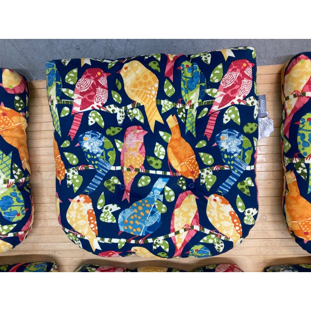 Contemporary Pair of Outdoor/Indoor Seat Cushions by Pillow Perfect| 3 Pair Available For Sale - Image 3 of 8