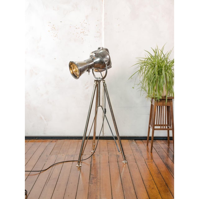 Patt 23N Spotlight on Chrome Tripod from Strand Electric, England, 1960s For Sale - Image 13 of 17
